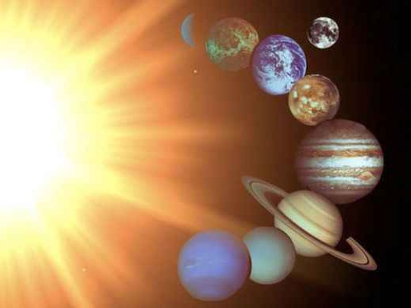 sun and the planets