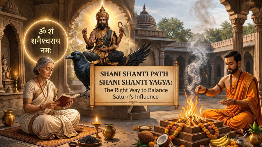 Shani Shanti Path and Shani Shanti Yagya for Avoiding the Ill Effects of Shani