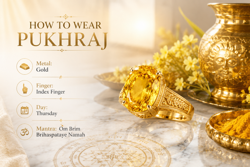 how to wear pukhraj