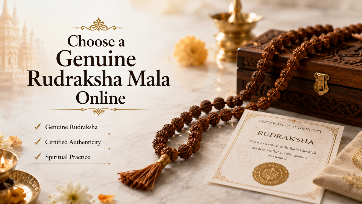 How to Choose a Genuine Online Rudraksha Mala for Spiritual Practice
