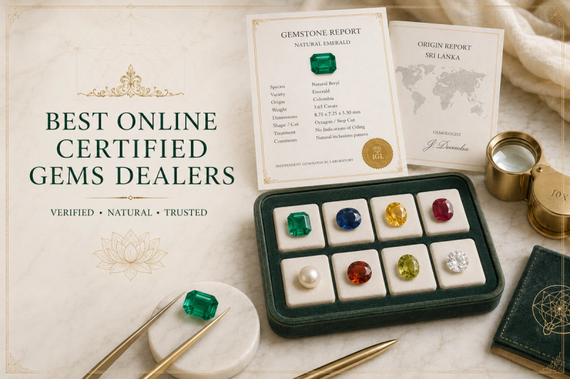 Best Online Certified Gems Dealers: How to Verify Genuine Gemstone Sellers