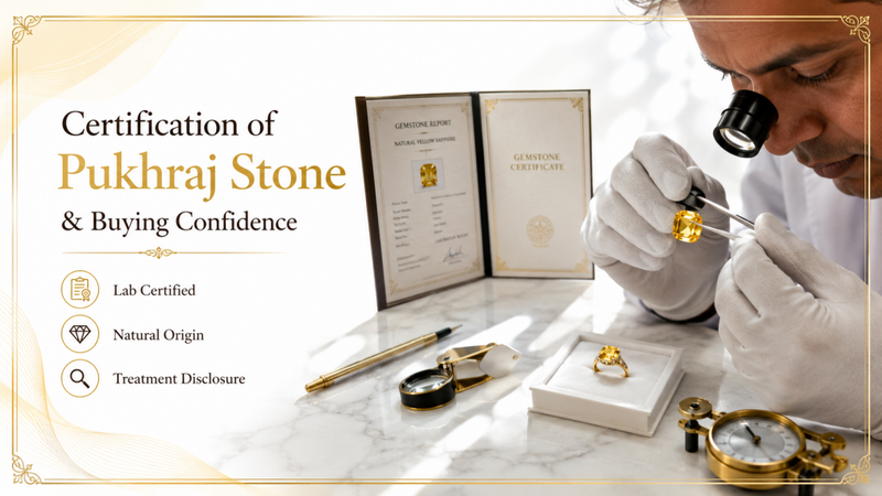 pukhraj stone certification