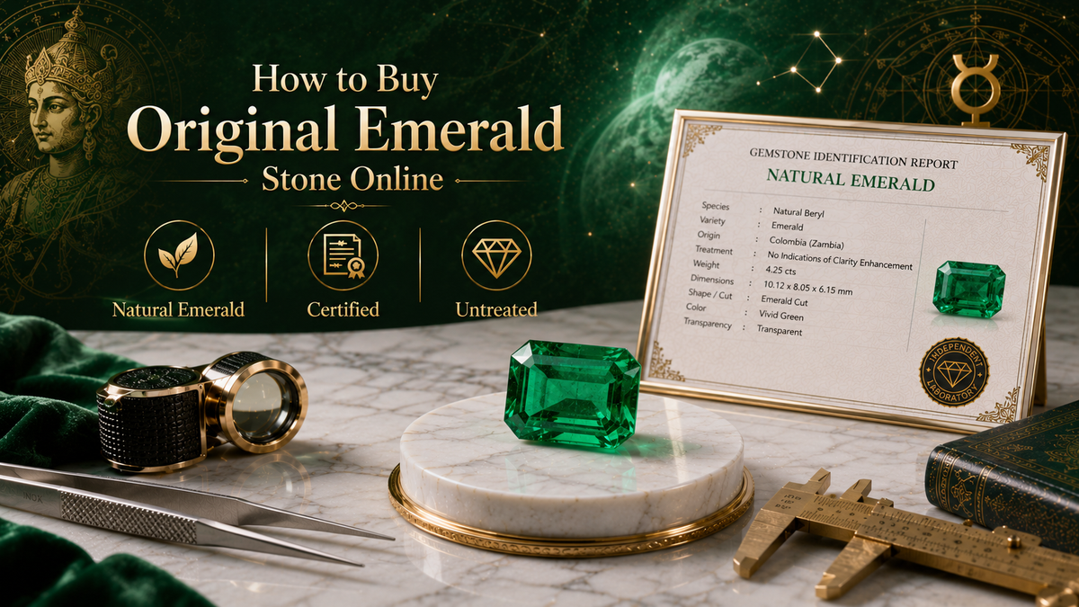 How to Buy Original Emerald Stone Online | Complete Panna Buying Guide