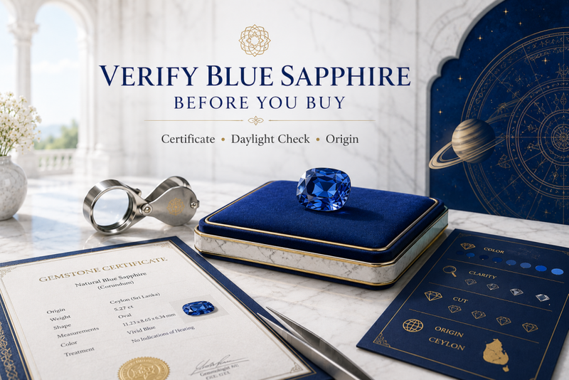 verify blue sapphire before you buy