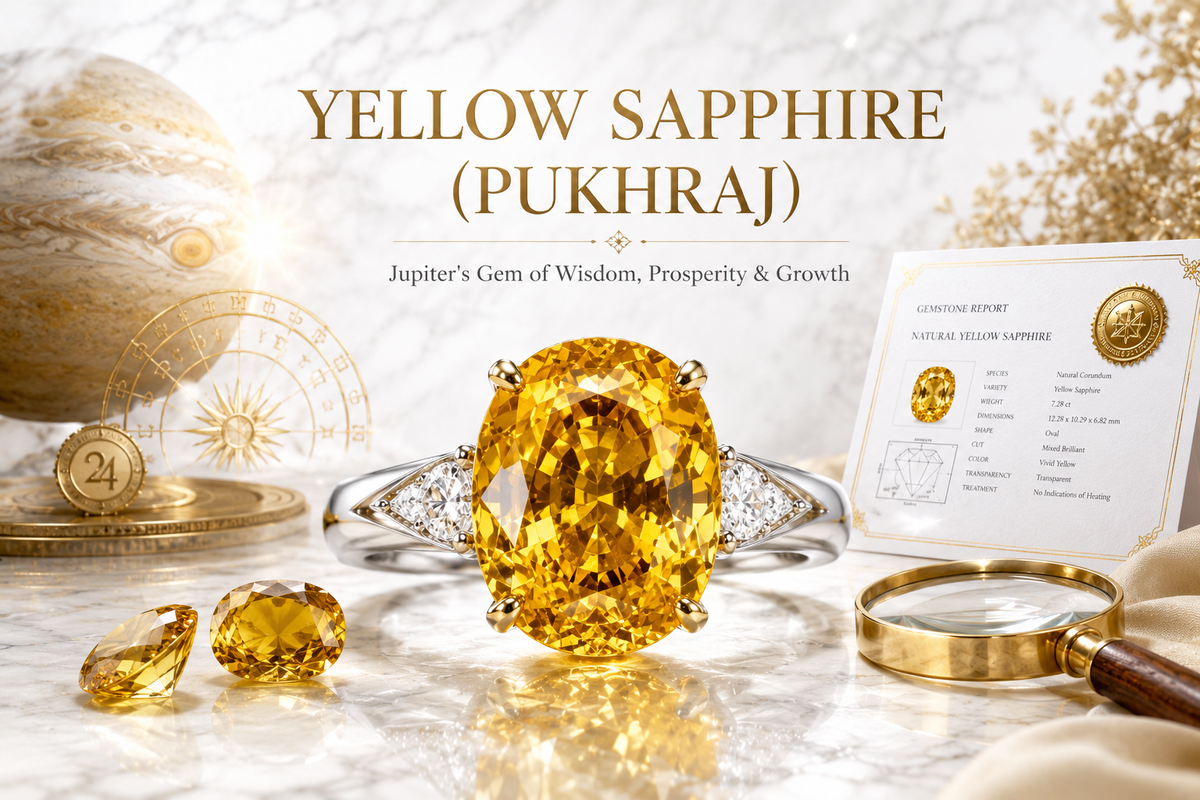 Yellow Sapphire Stone (Pukhraj Stone): Complete Guide to Properties, Benefits & Buying