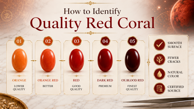 how to identify red coral