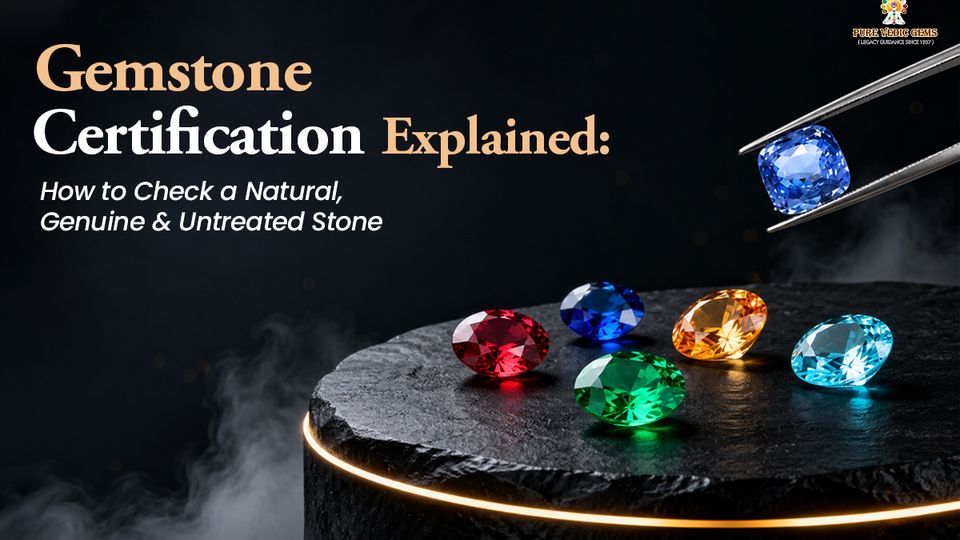 Gemstone Certification Explained: How to Check a Natural, Genuine & Untreated Stone