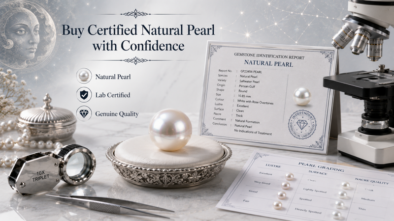 buy certified natural pearl with confidence