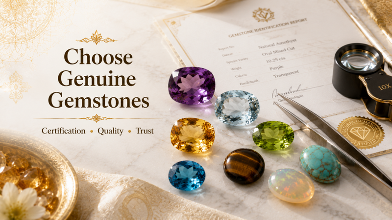 choose genuine gemstones