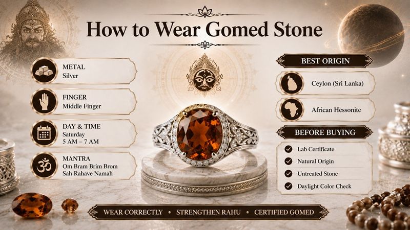 how to wear gomed stone