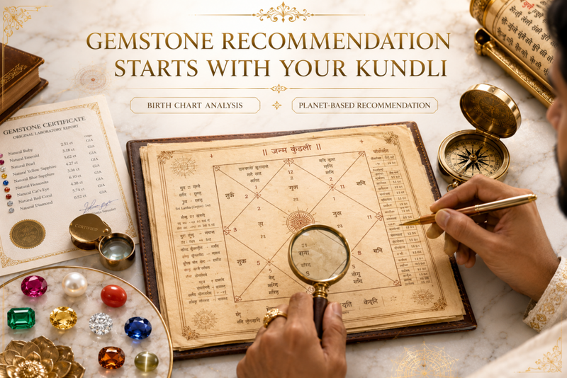 gemstone recommendation starts with your kundli