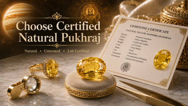 choose certified natural pukhraj