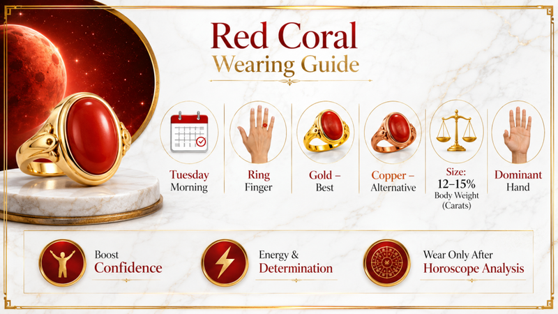 red coral wearing guide