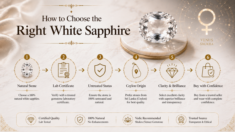 how to choose the right white sapphire