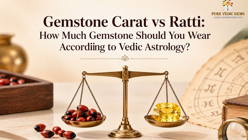 Gemstone Carat vs Ratti: How Much Gemstone Should You Wear According to Vedic Astrology?