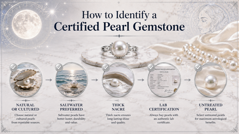 how to identify a certified pearl gemstone