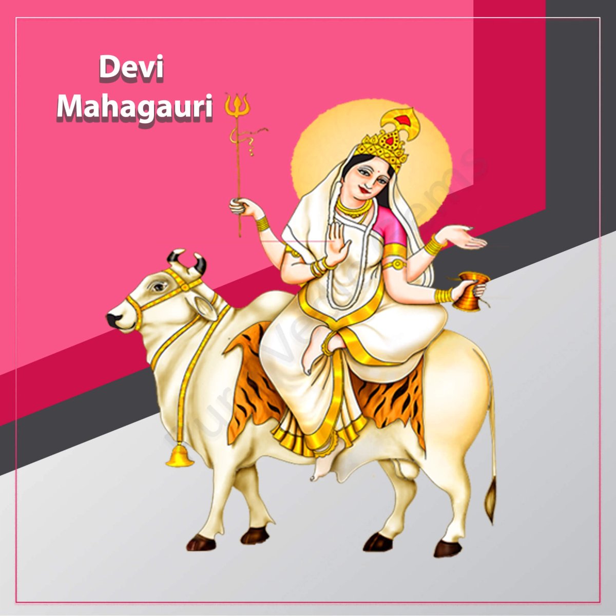 Eighth Manifestation of Goddess Durga-(Maa MahaGauri)
