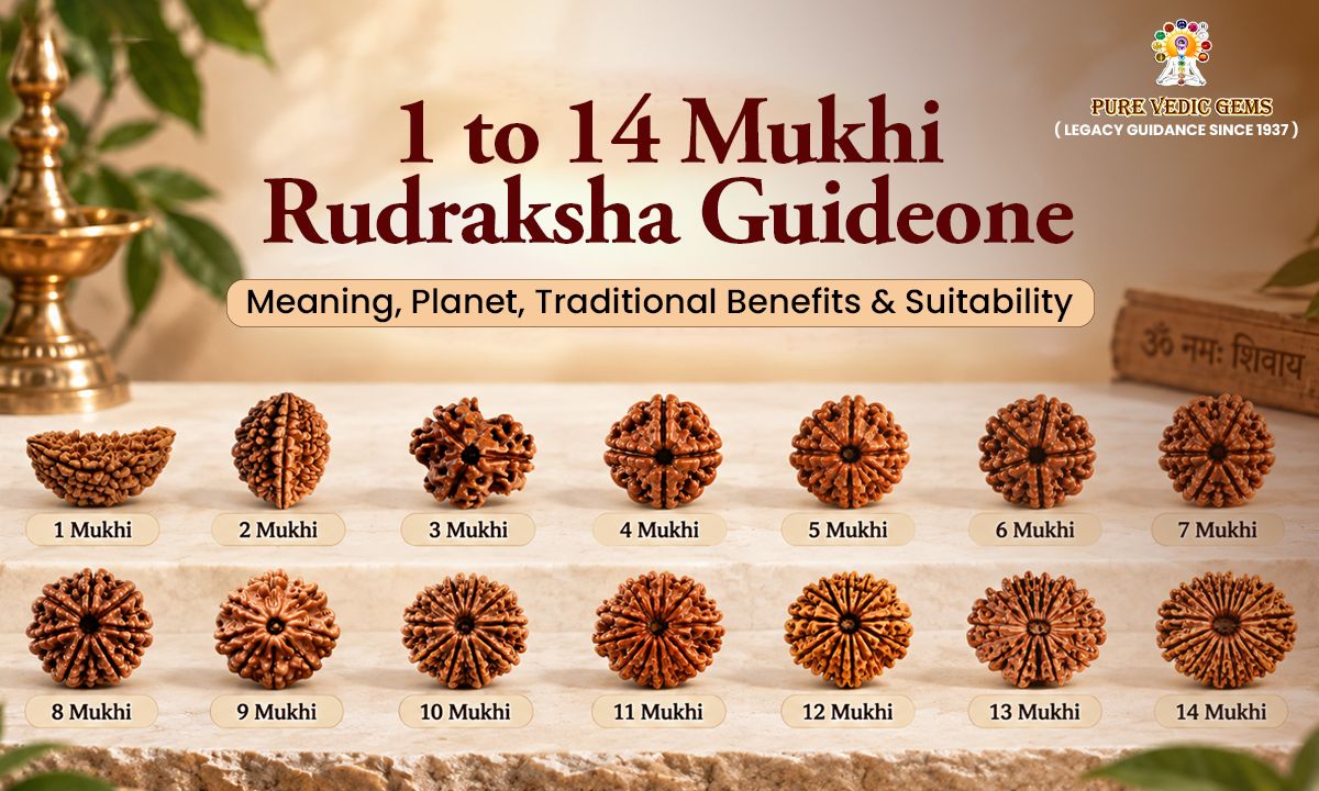 1to 14 mukhi Rudraksha