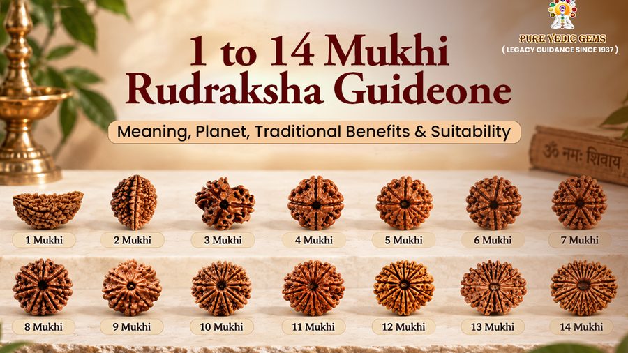1to 14 mukhi Rudraksha