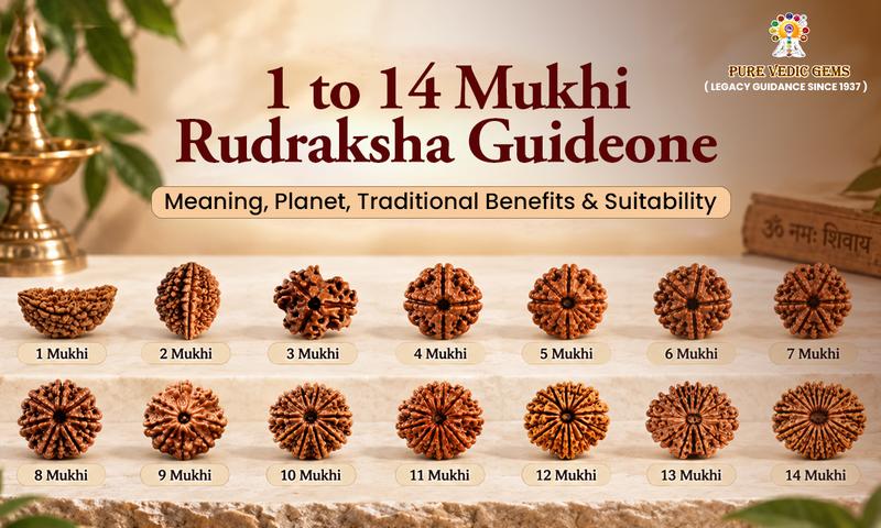 1to 14 mukhi Rudraksha