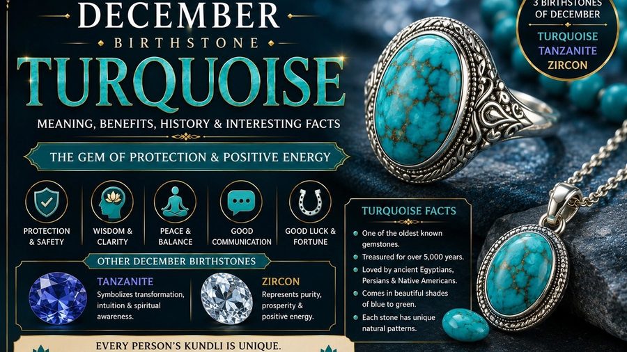 December Birthstone Turquoise Meaning Benefits History and Facts