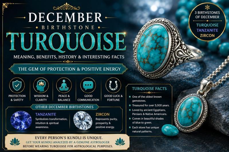 December Birthstone Turquoise Meaning Benefits History and Facts