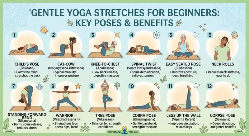 genral yoga stretches for beginners
