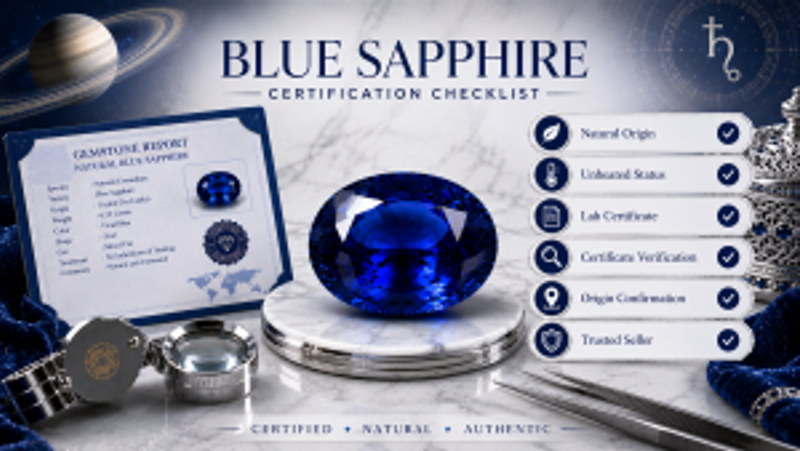 blue sapphire certification checklist