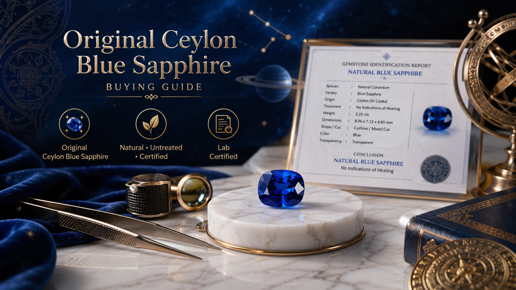 What to Know Before You Buy Original Ceylon Blue Sapphire Online