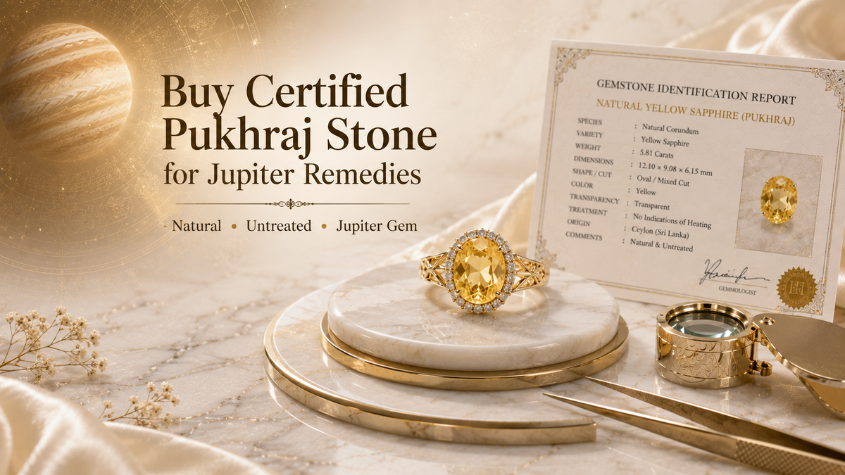 Buy Certified Pukhraj Stone for Jupiter Remedies and What to Know First