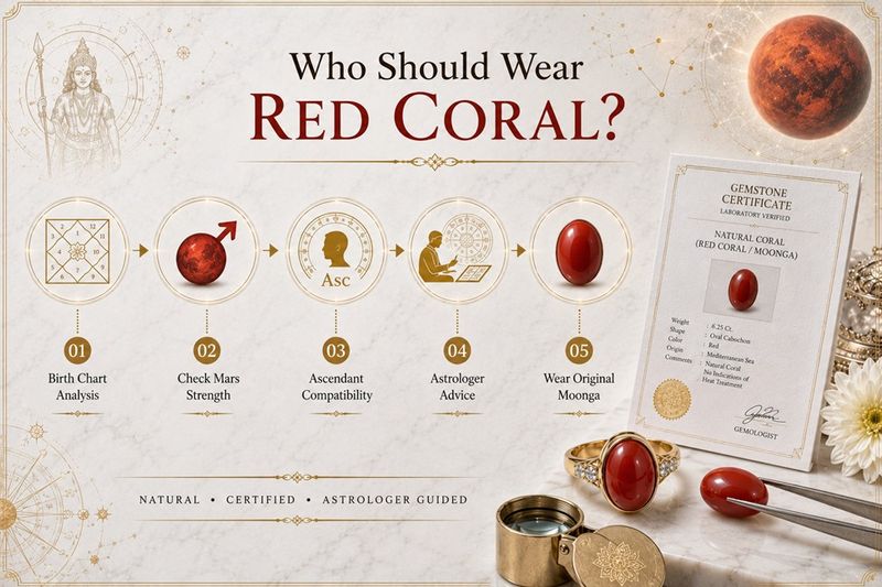 who should wear red coral