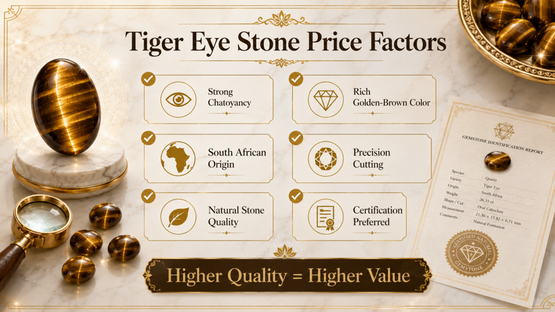 tiger eye stone price factors