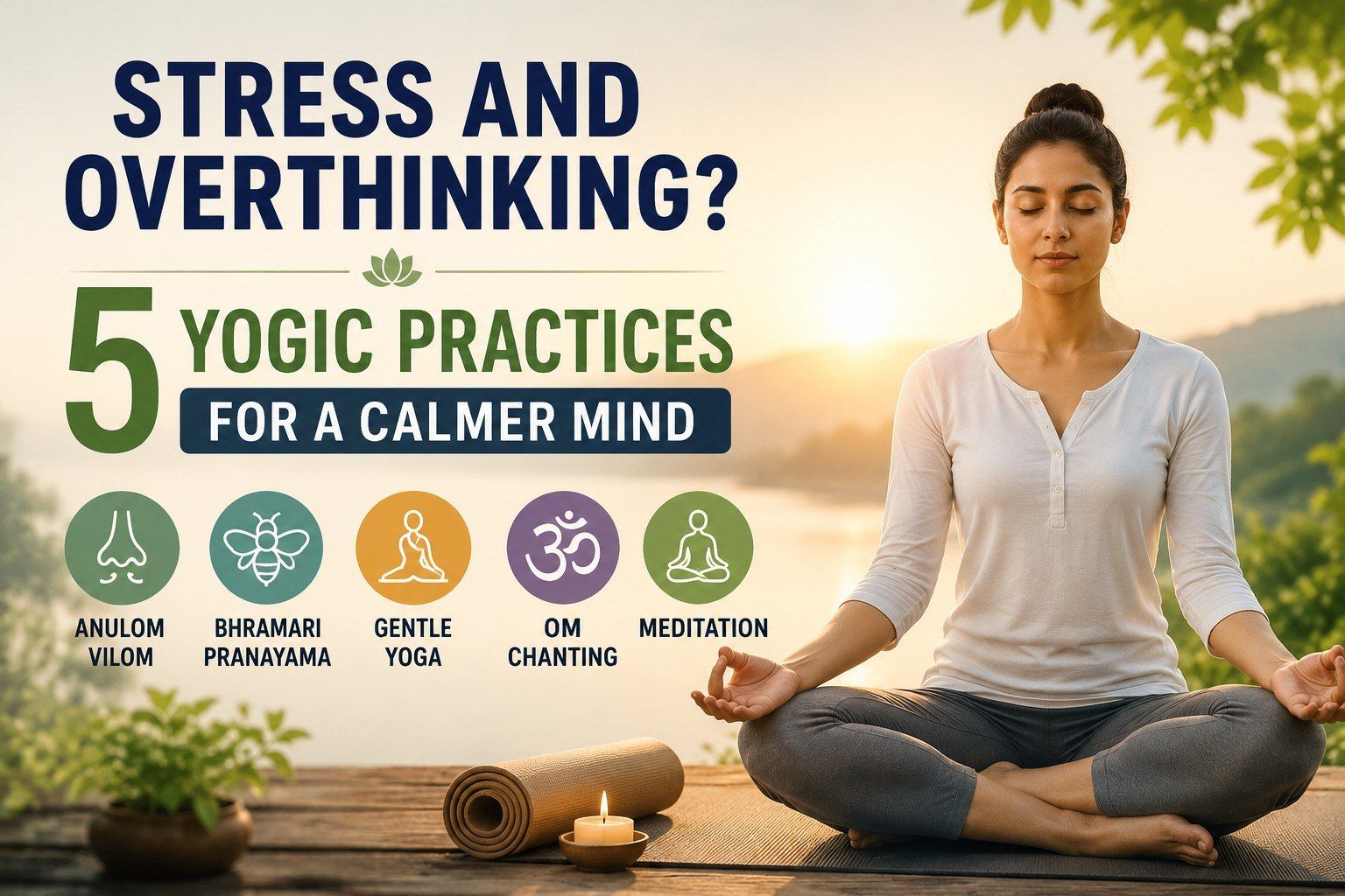 Overthinking and Stress? 5 Yogic Practices for a Calmer Mind