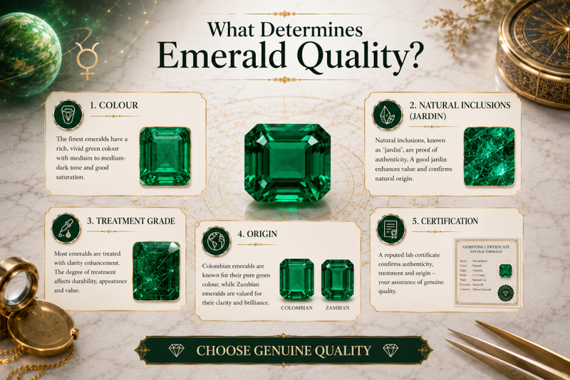 what determines emerald quality
