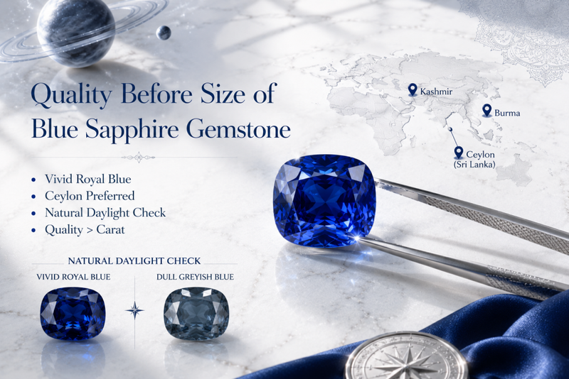 quality before size of blue sapphire