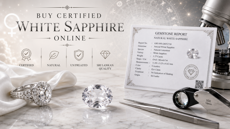 buy certified white sapphire online