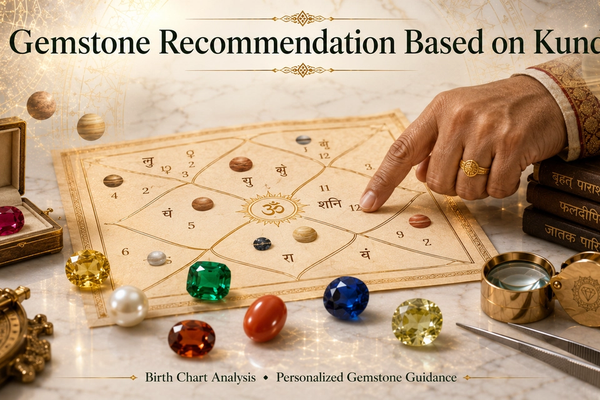Gemstone Recommendation Based on Kundli How Birth Chart Analysis Actually Works