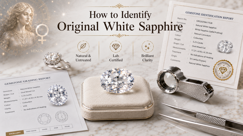 how to identify original white sapphire