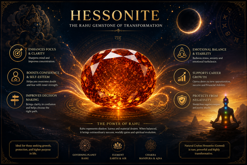 hessonite gemstone of tranformation