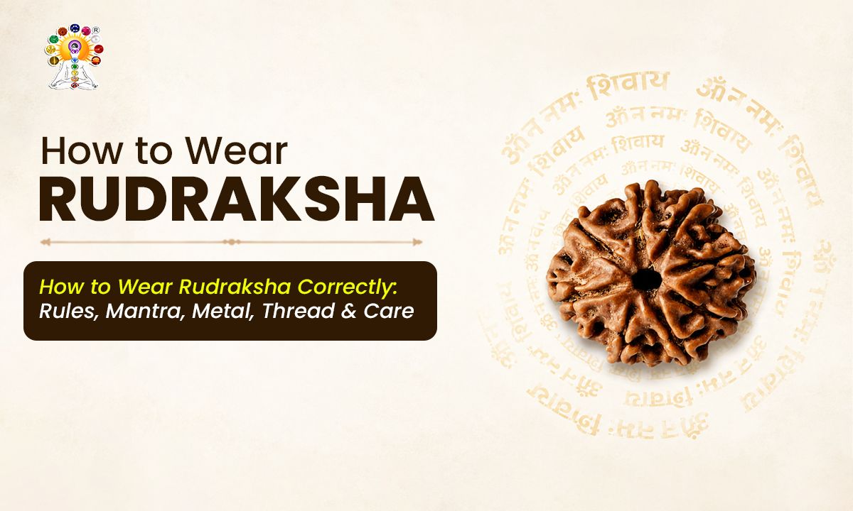 How to Wear Rudraksha Correctly: Rules, Mantra, Metal, and Thread & Care