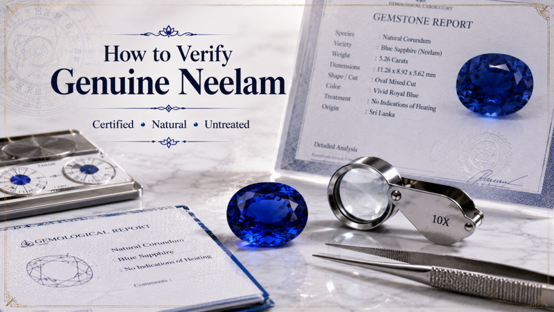 how to verify genuine neelam