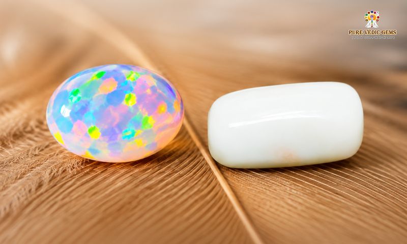 Opal and White Coral substitute gems