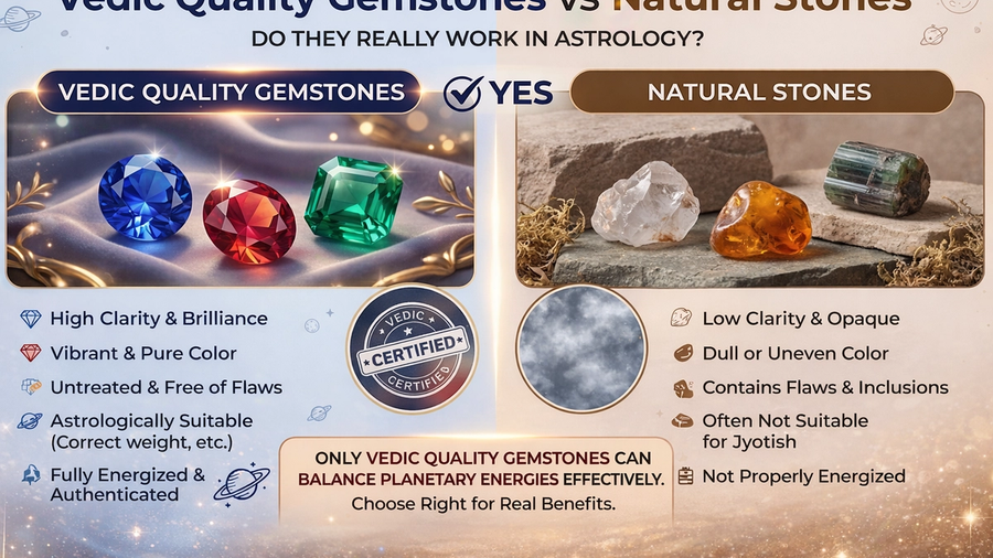Vedic Quality Gemstones - Benefits Explained