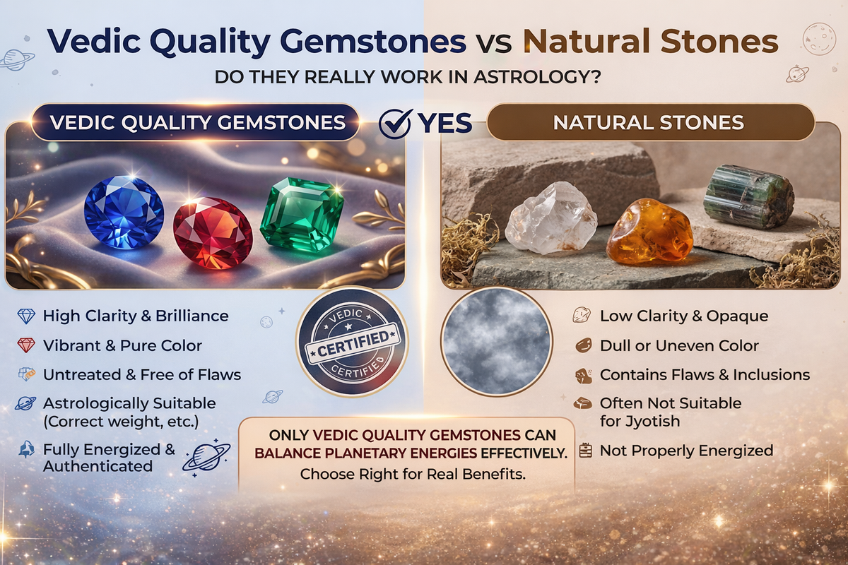 Vedic Quality Gemstones - Benefits Explained