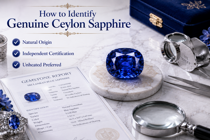 how to identify genuine blue sapphire