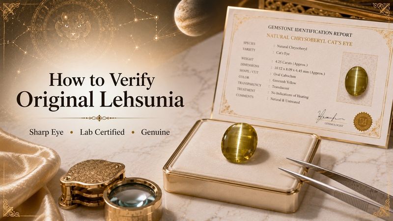 how to verify original lehsunia