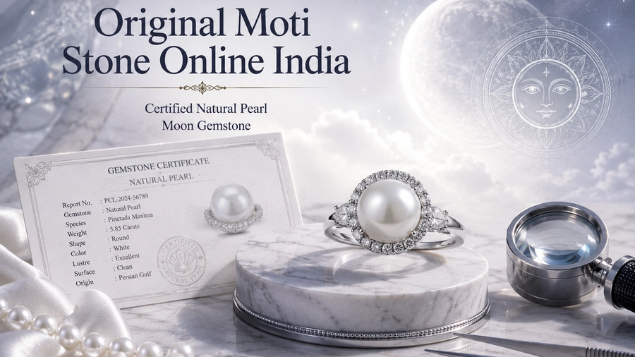 Original Moti Stone Online India — Pearl Gemstone Moon Guide and Benefits