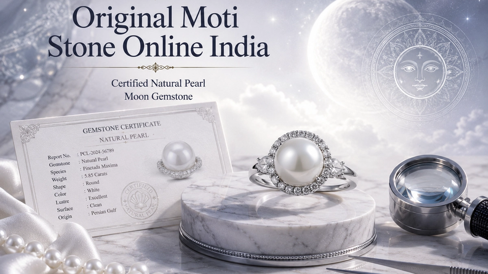 Original Moti Stone Online India — Pearl Gemstone Moon Guide and Benefits