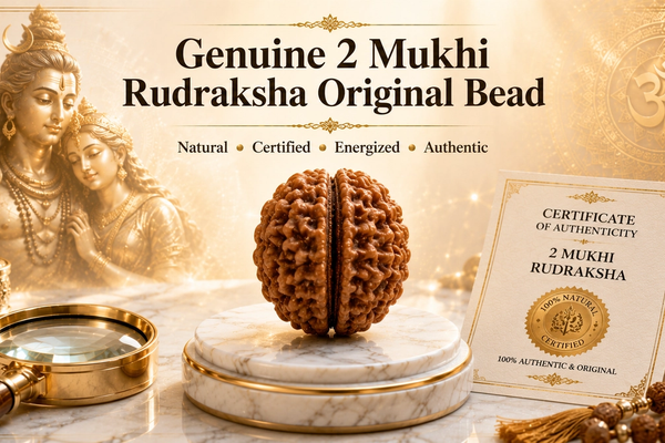 How to Identify a Genuine 2 Mukhi Rudraksha Original Bead