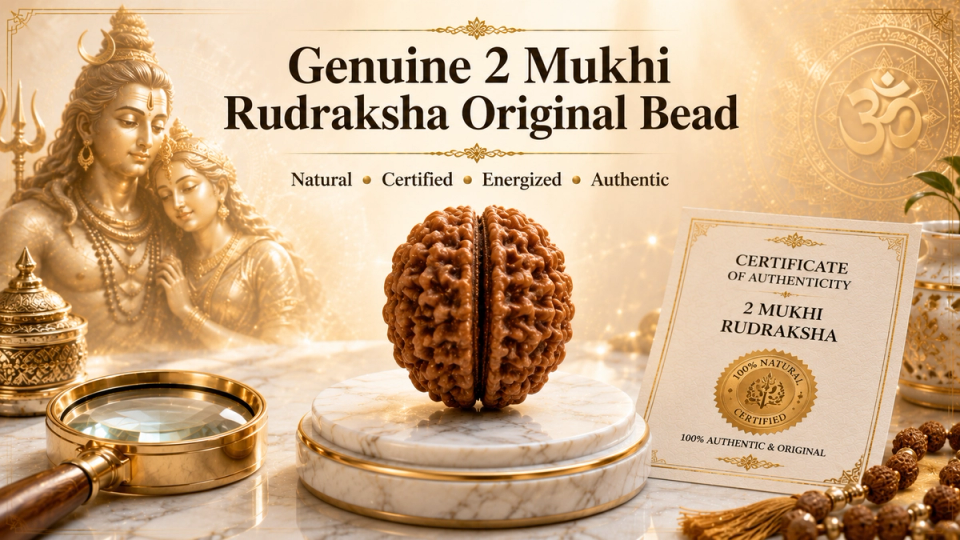 How to Identify a Genuine 2 Mukhi Rudraksha Original Bead